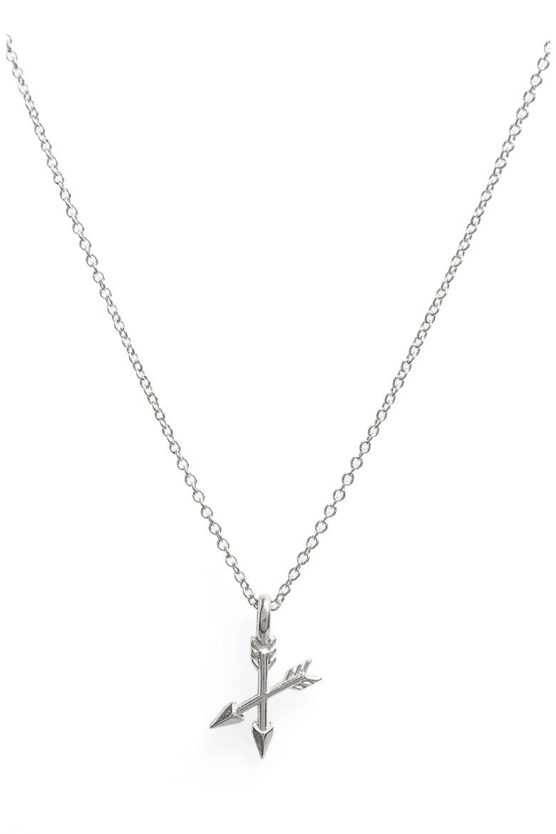 Best Friend Ever Pendant Necklace, Alternate, color, SILVER