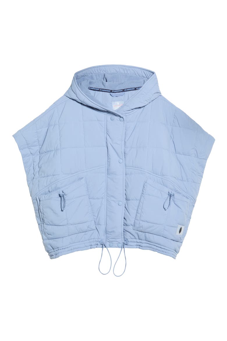 FP Movement Happy Trails Poncho, Alternate, color, BLUE/ GREY