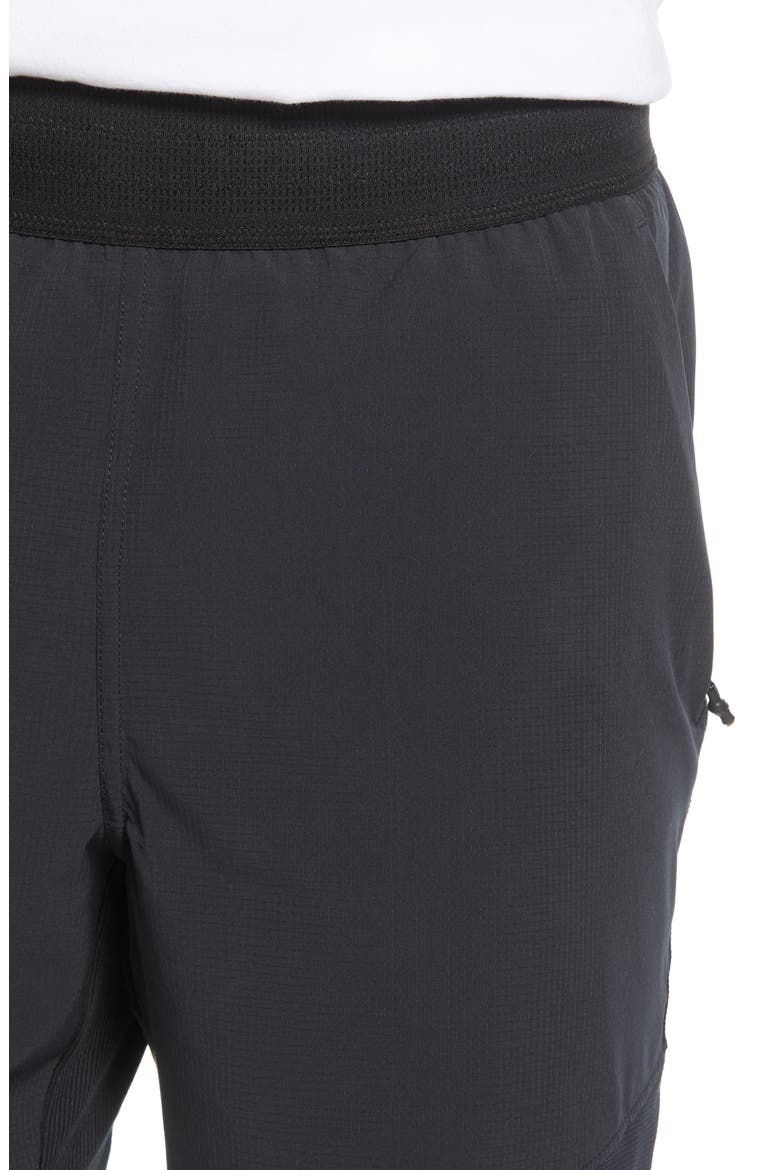 Flex Tech Track Shorts, Alternate, color, BLACK/ BLACK