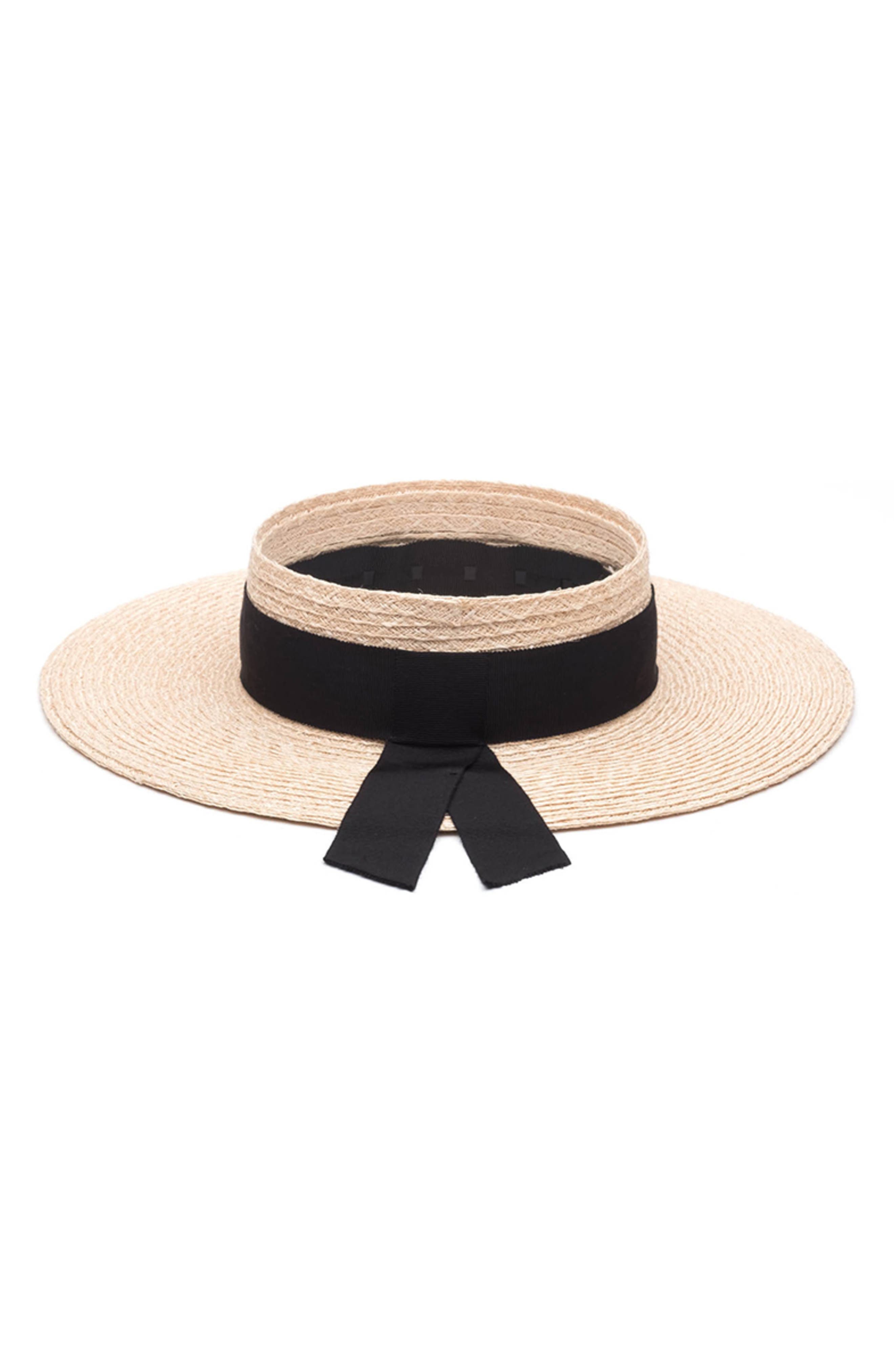 Eugenia Kim Lettie Woven Hemp Visor