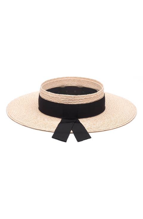Lettie Woven Hemp Visor