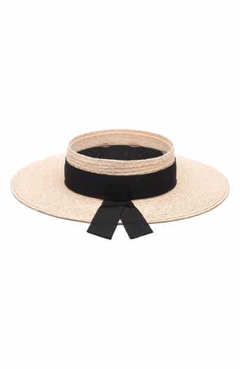 Eugenia Kim Lettie Woven Hemp Visor