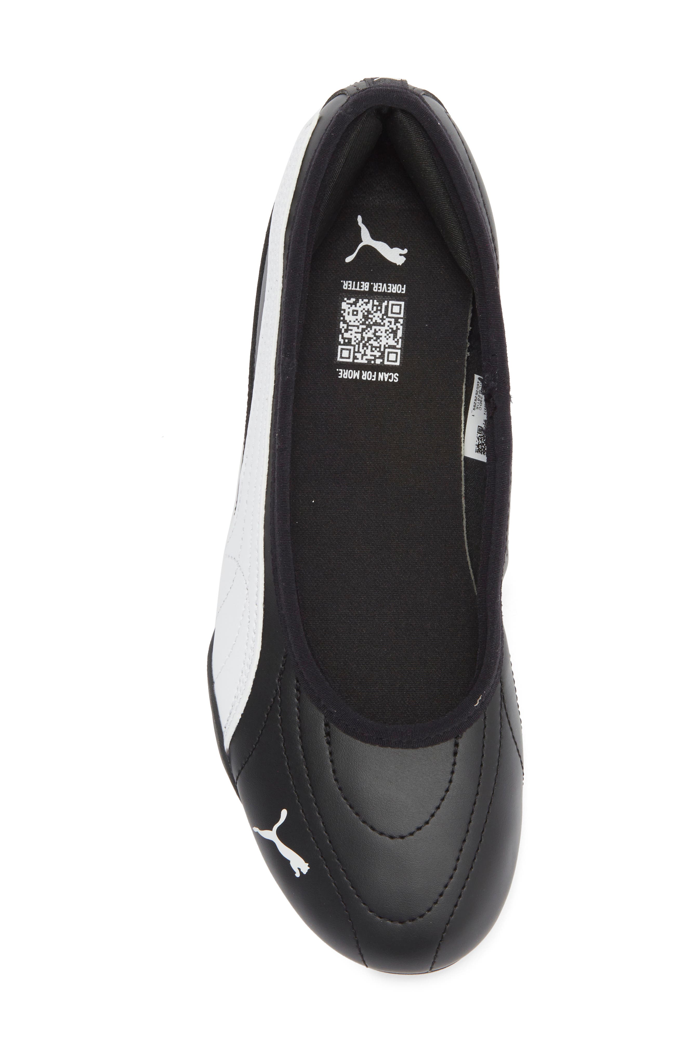 PUMA Catch Soleil Ballerina Flat, Alternate, color, Puma Black/ Puma White