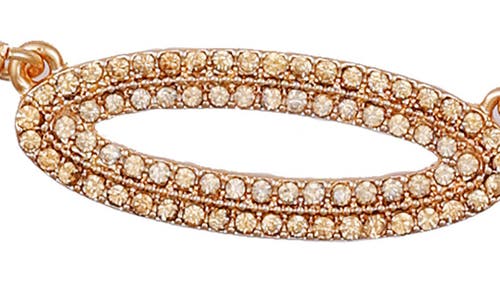 Vince Camuto Pavé Crystal Chain Pendant Necklace In Gold Tone
