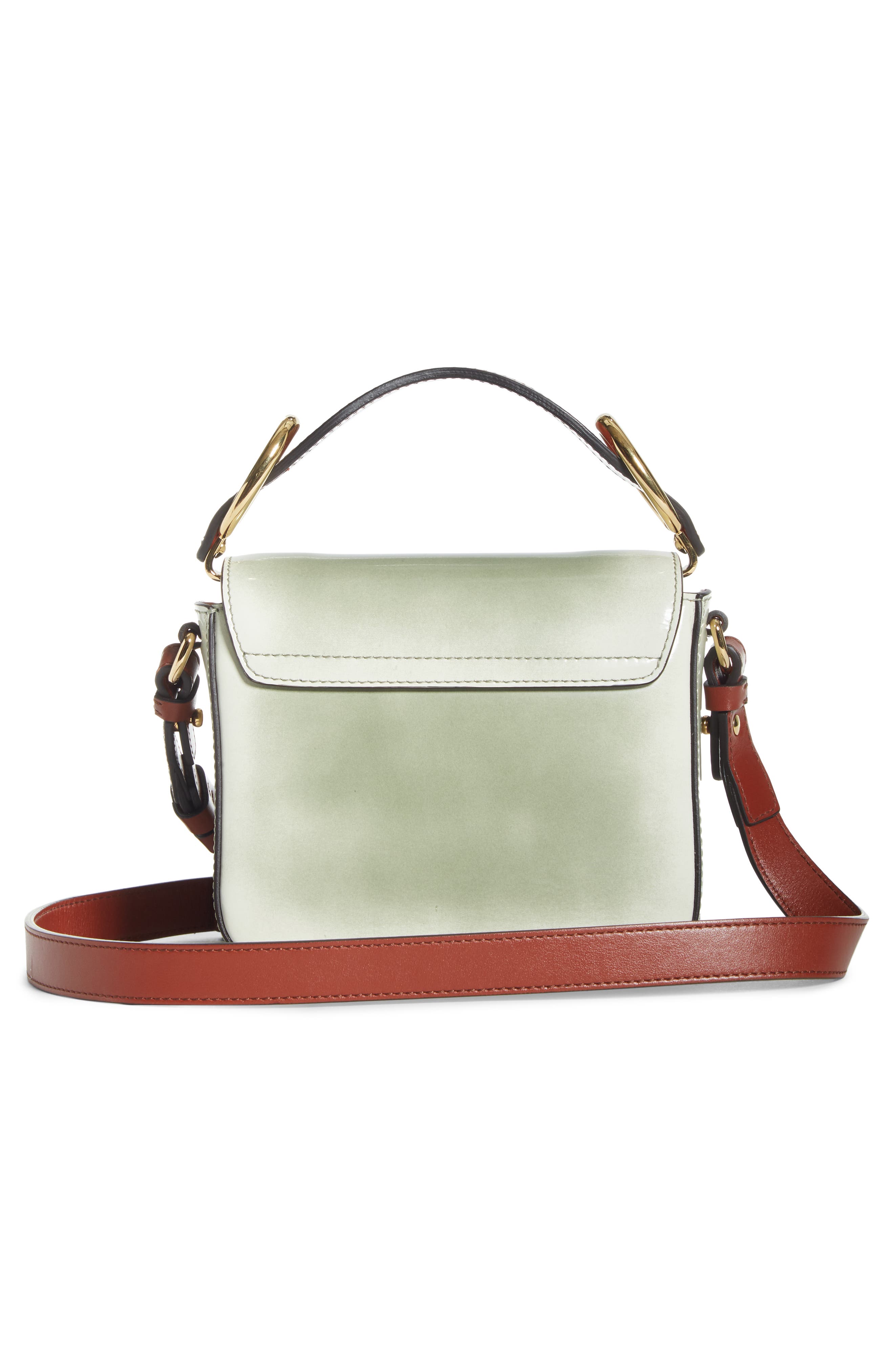 Chloé Mini C Leather Shoulder Bag, Alternate, color, 