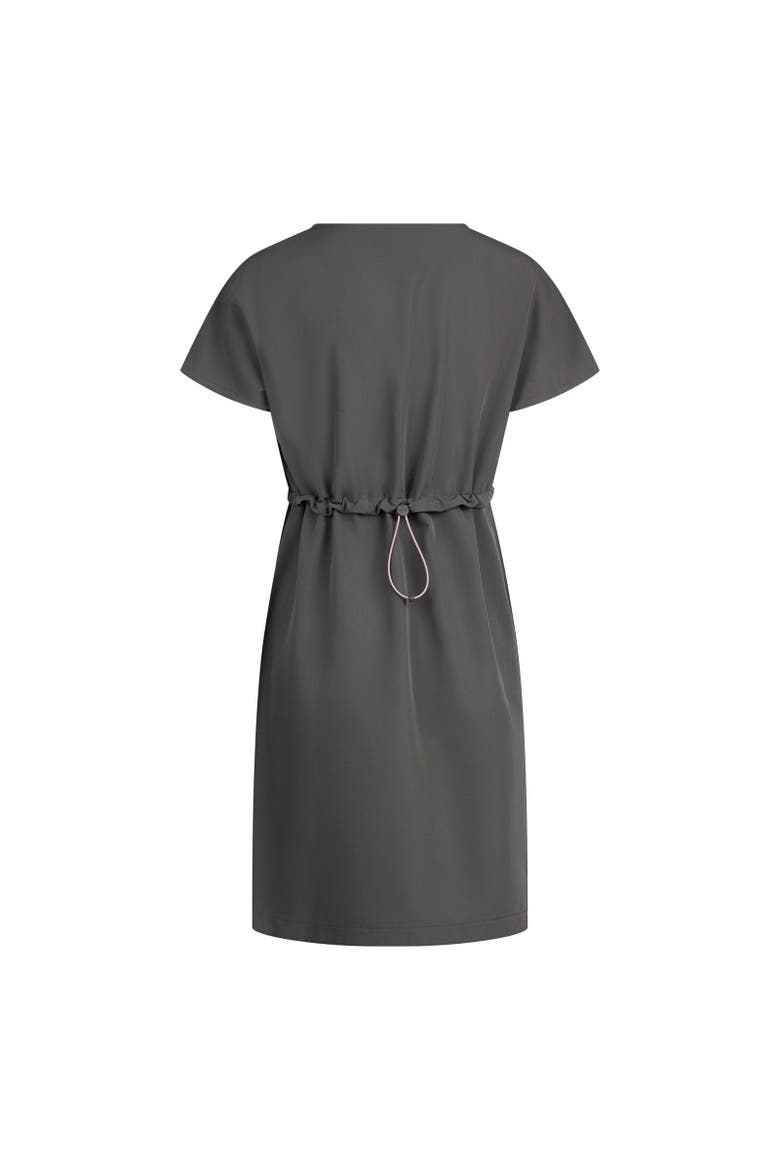 Lidia Round Neck Cotton Dress, Alternate, color, Herb