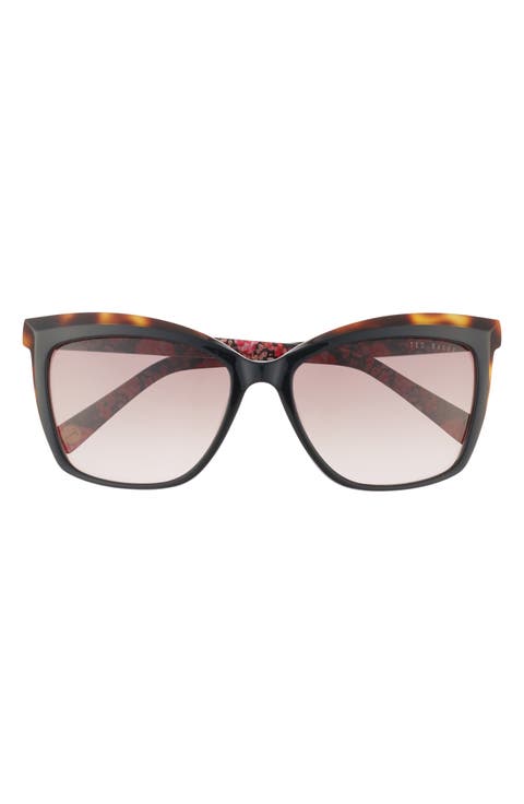 56mm Full Rim Square Sunglasses