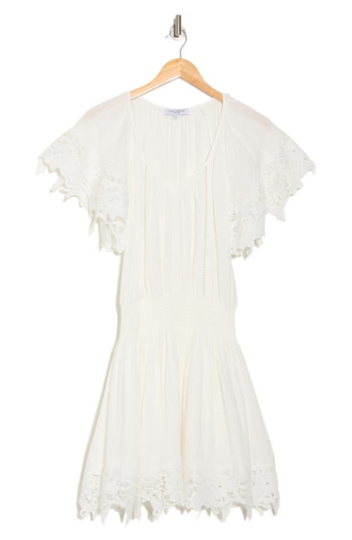 Ramy Brook Jacy Lace Trim Short Sleeve Dress