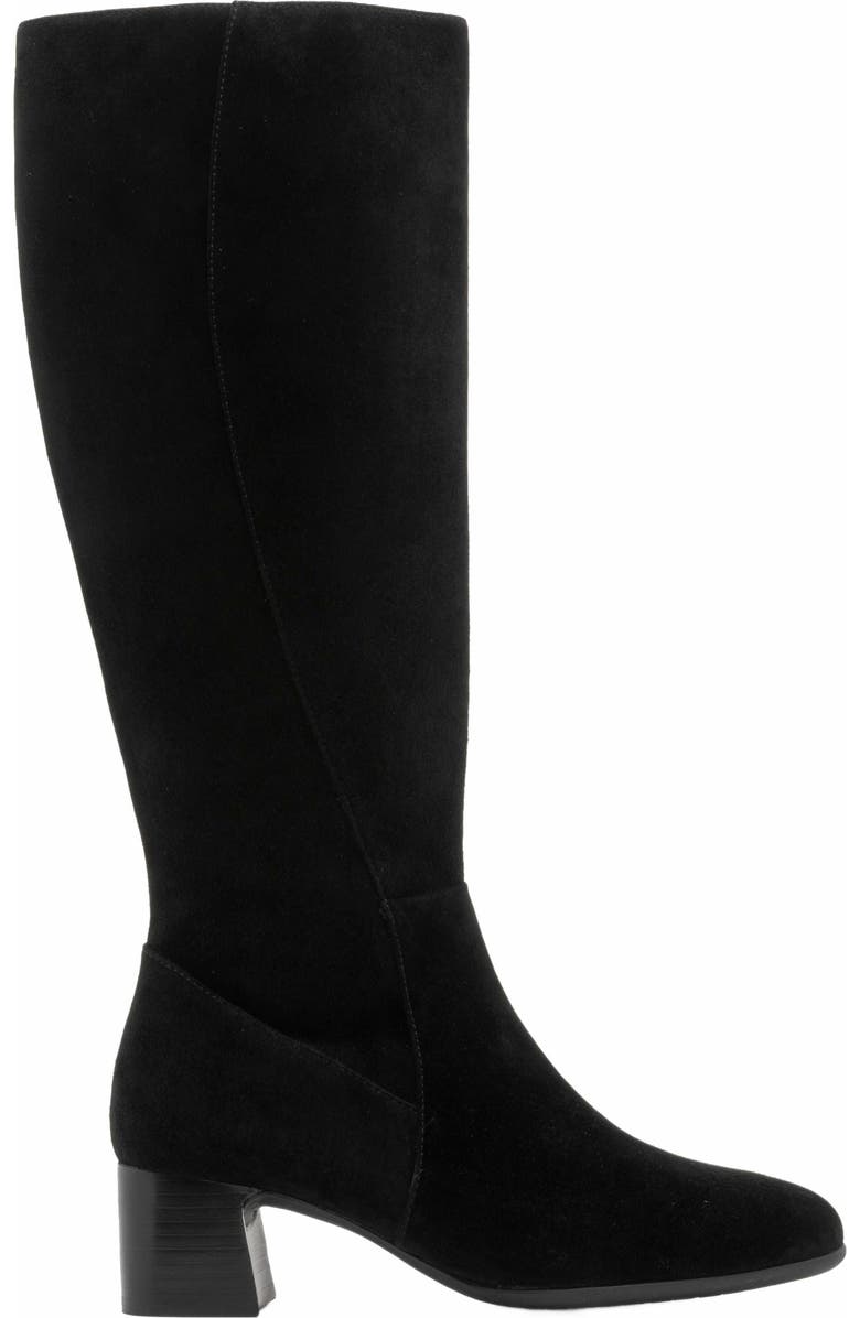 ABEO Avenue Tall Boot, Alternate, color, Black Suede - Regular