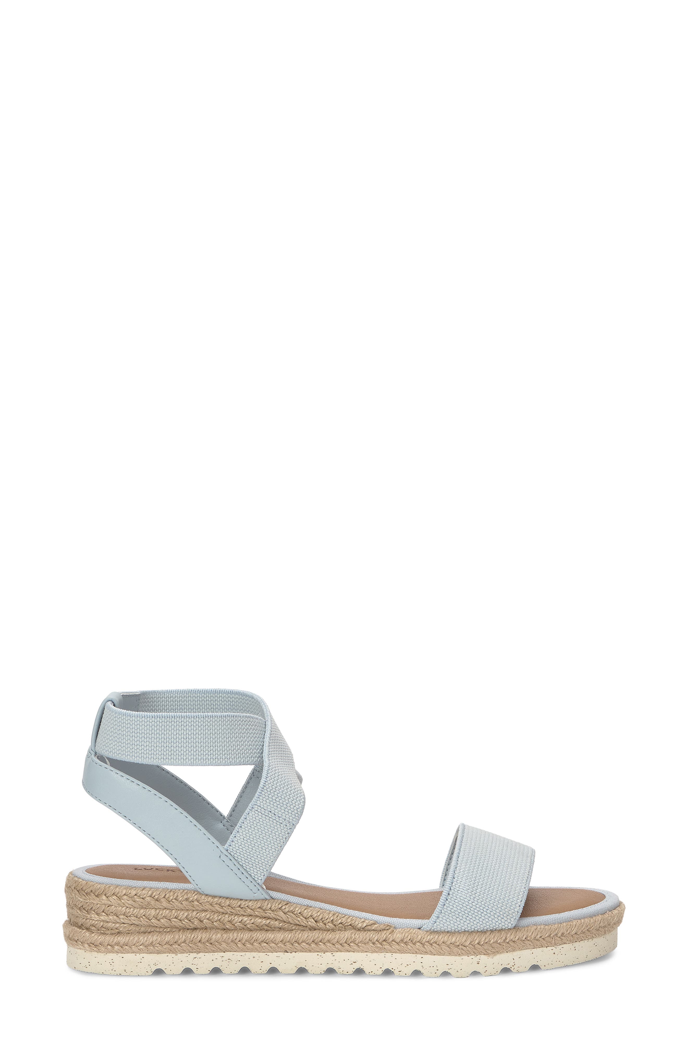Lucky Brand Thimba Ankle Wrap Espadrille Sandal, Alternate, color, Celestial Blue