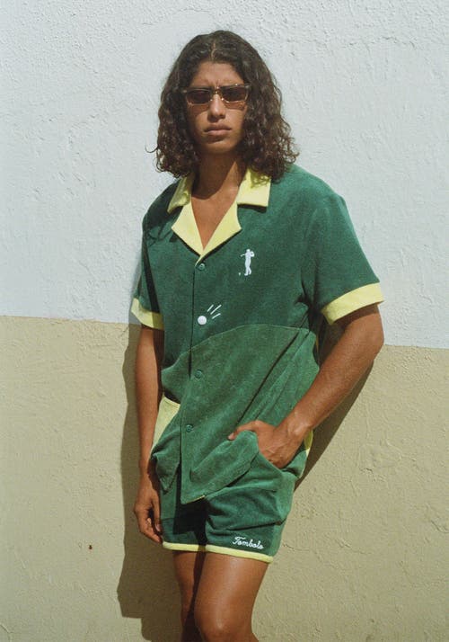 Tombolo 'mulligan' Golf Cabana Shorts In Green