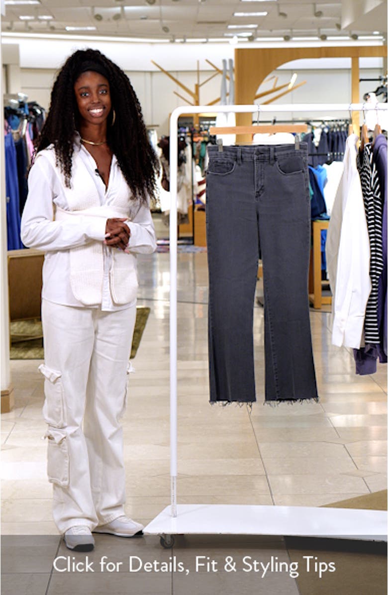 Soft-Tech Good Legs Raw Hem Crop Mini Bootcut Jeans, sales video thumbnail