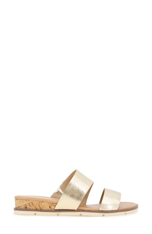 Esprit Dansel Wedge Slide Sandal In Gold