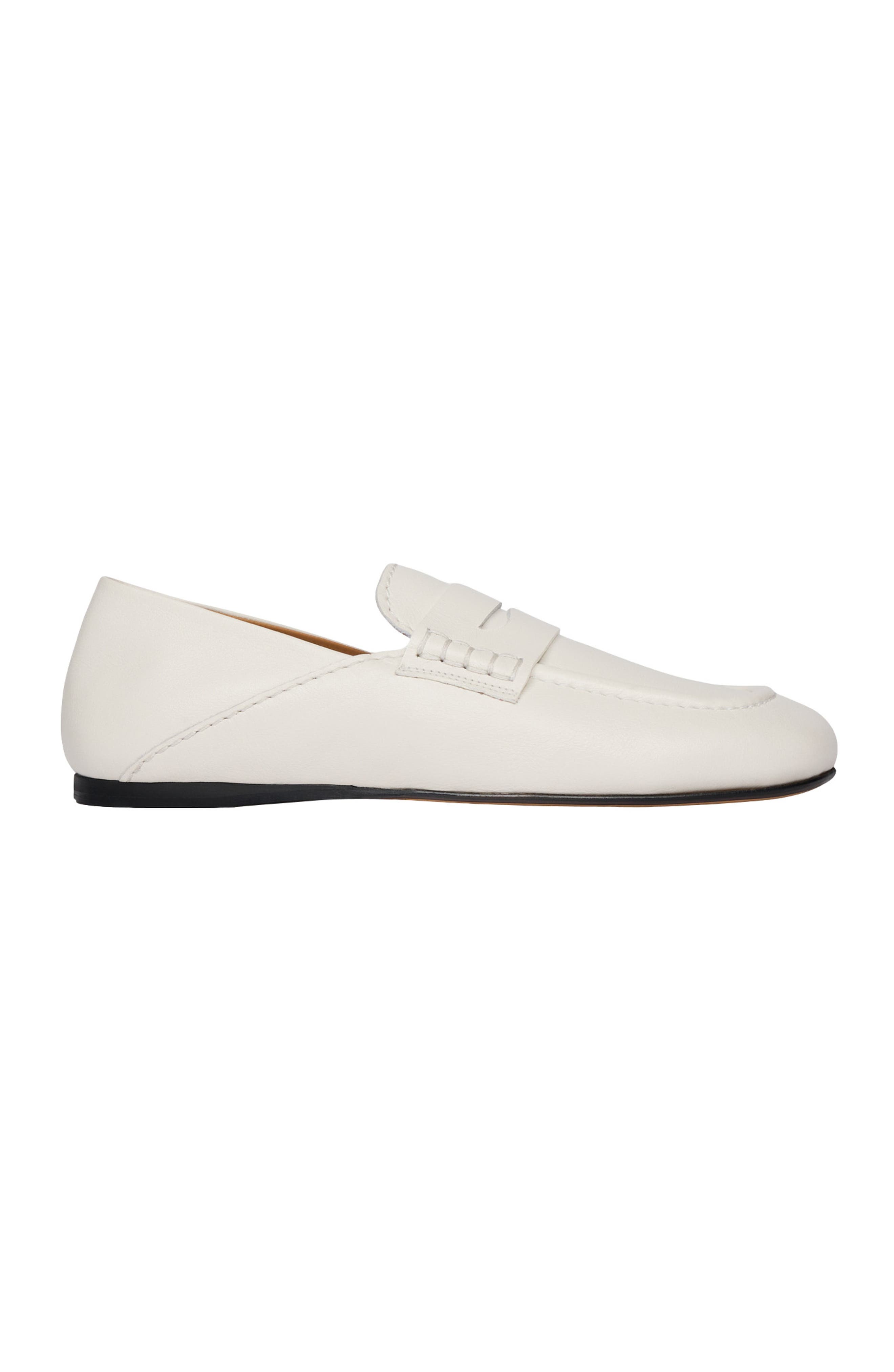 SANDRO Leather loafers, Main, color, White