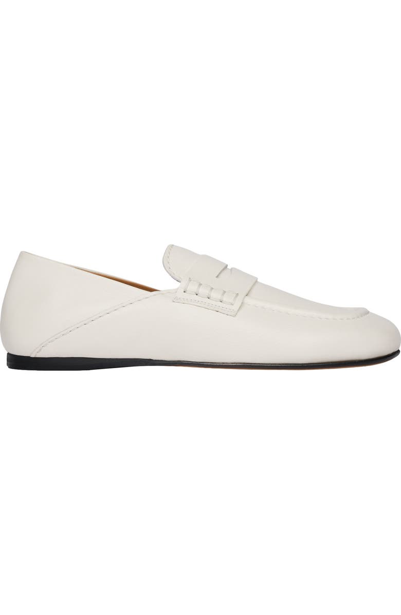 SANDRO Leather loafers, Main, color, White