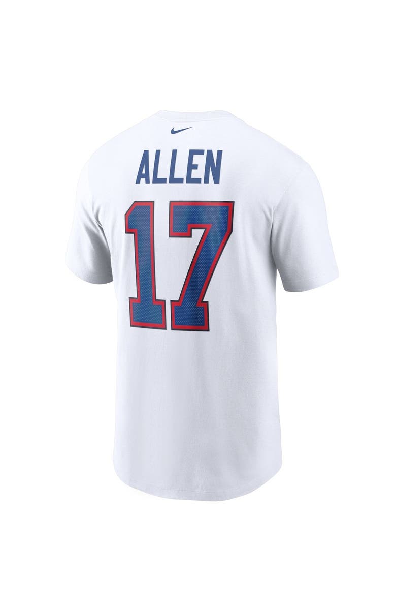Nike Men's Nike Josh Allen White Buffalo Bills Name & Number T-Shirt, Alternate, color, 