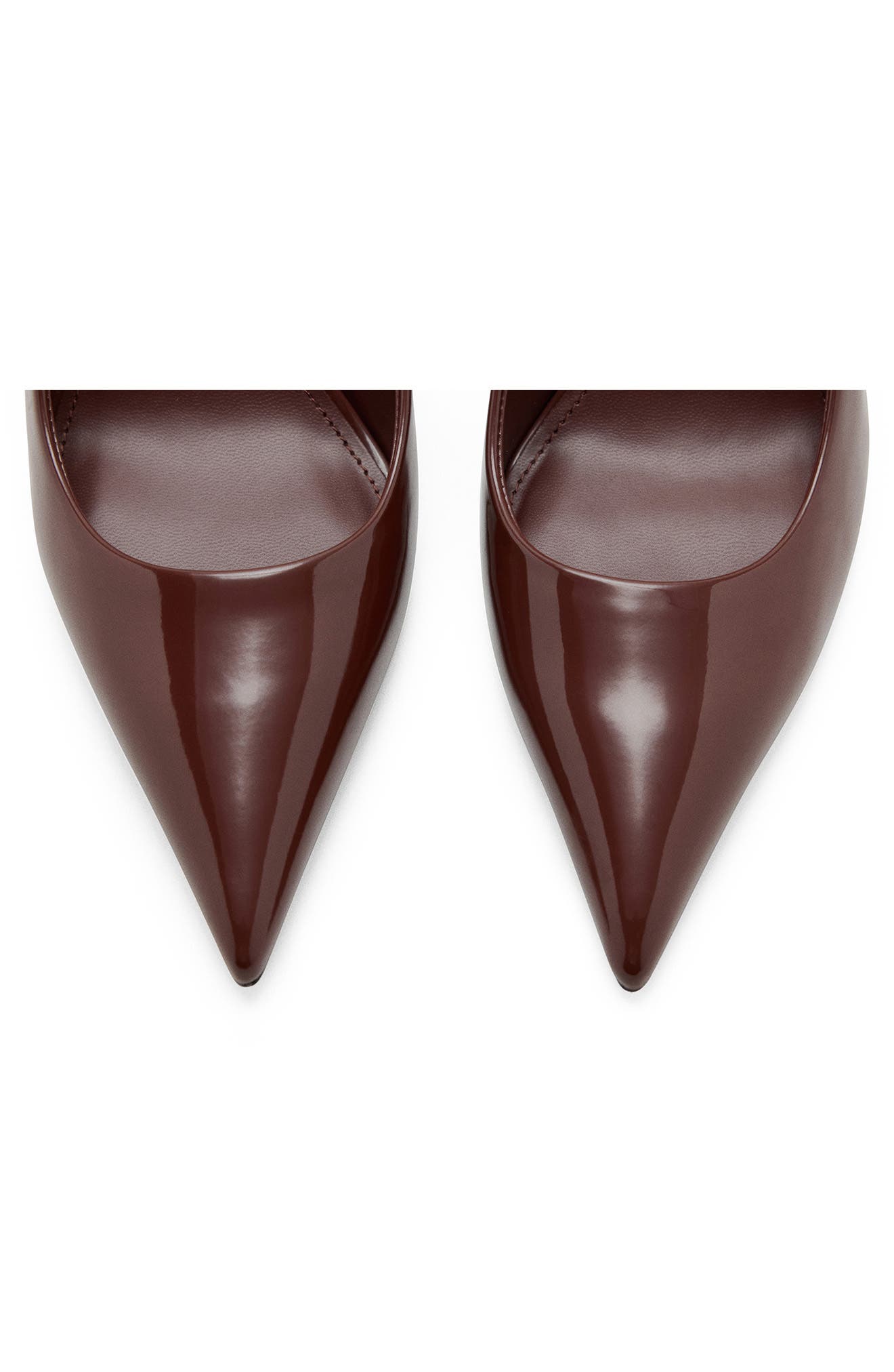 Mica Pointed Toe Slingback Pump, Alternate, color, BROWN