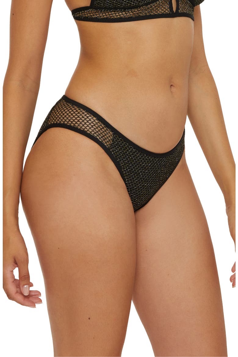 Network Adela Hipster Bikini Bottoms, Alternate, color, BLACK