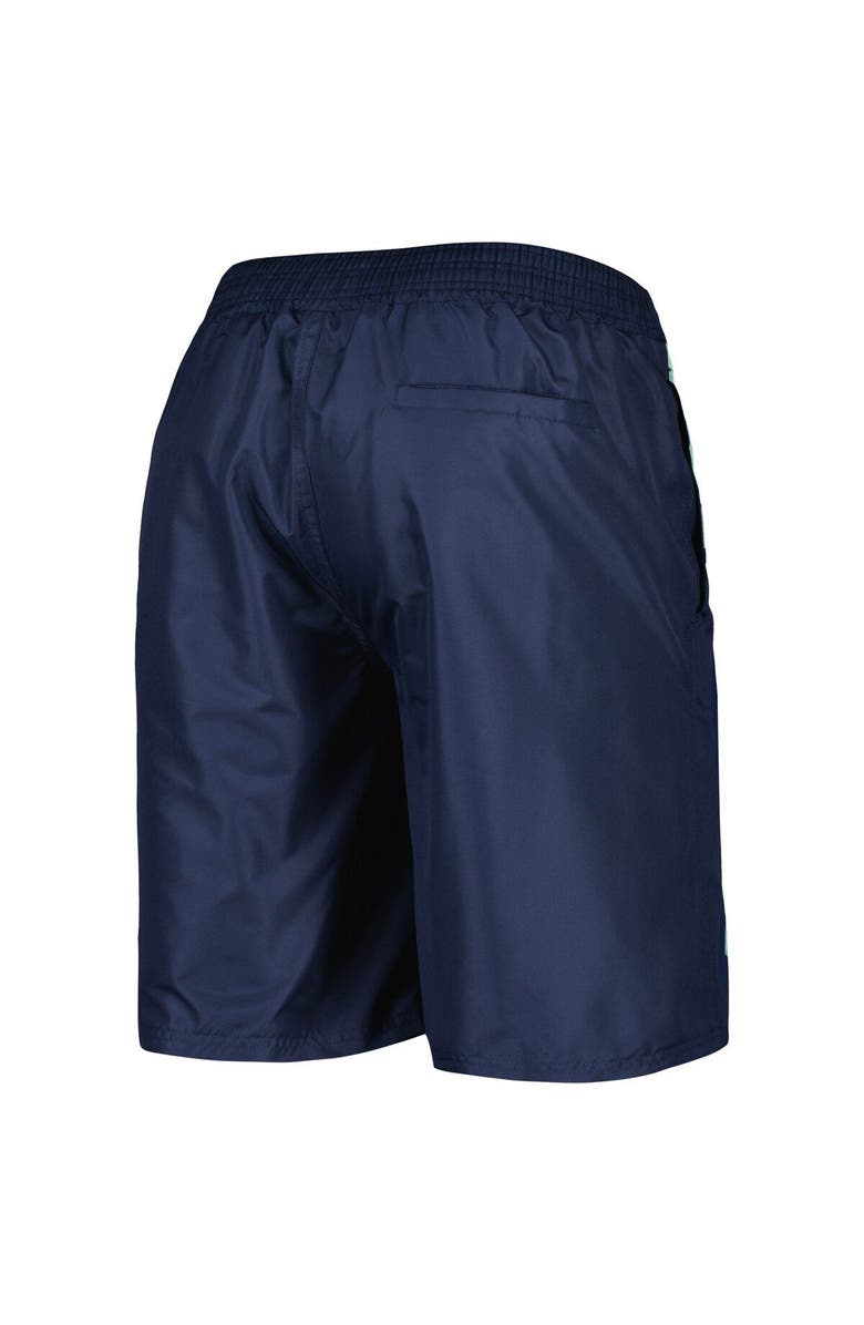 STARTER Men's Starter Deep Sea Blue Seattle Kraken Sea Wind Swim Trunks, Alternate, color, Navy