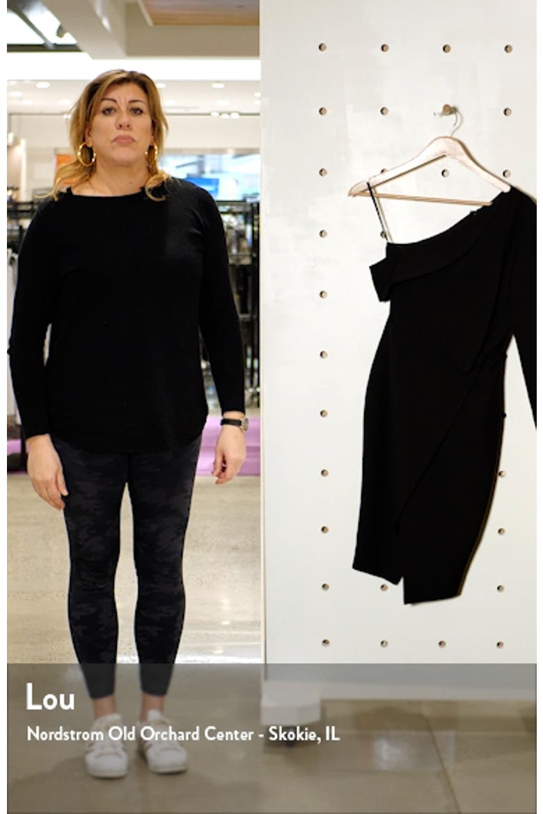 Folded Detail One Shoulder Cocktail Dress video