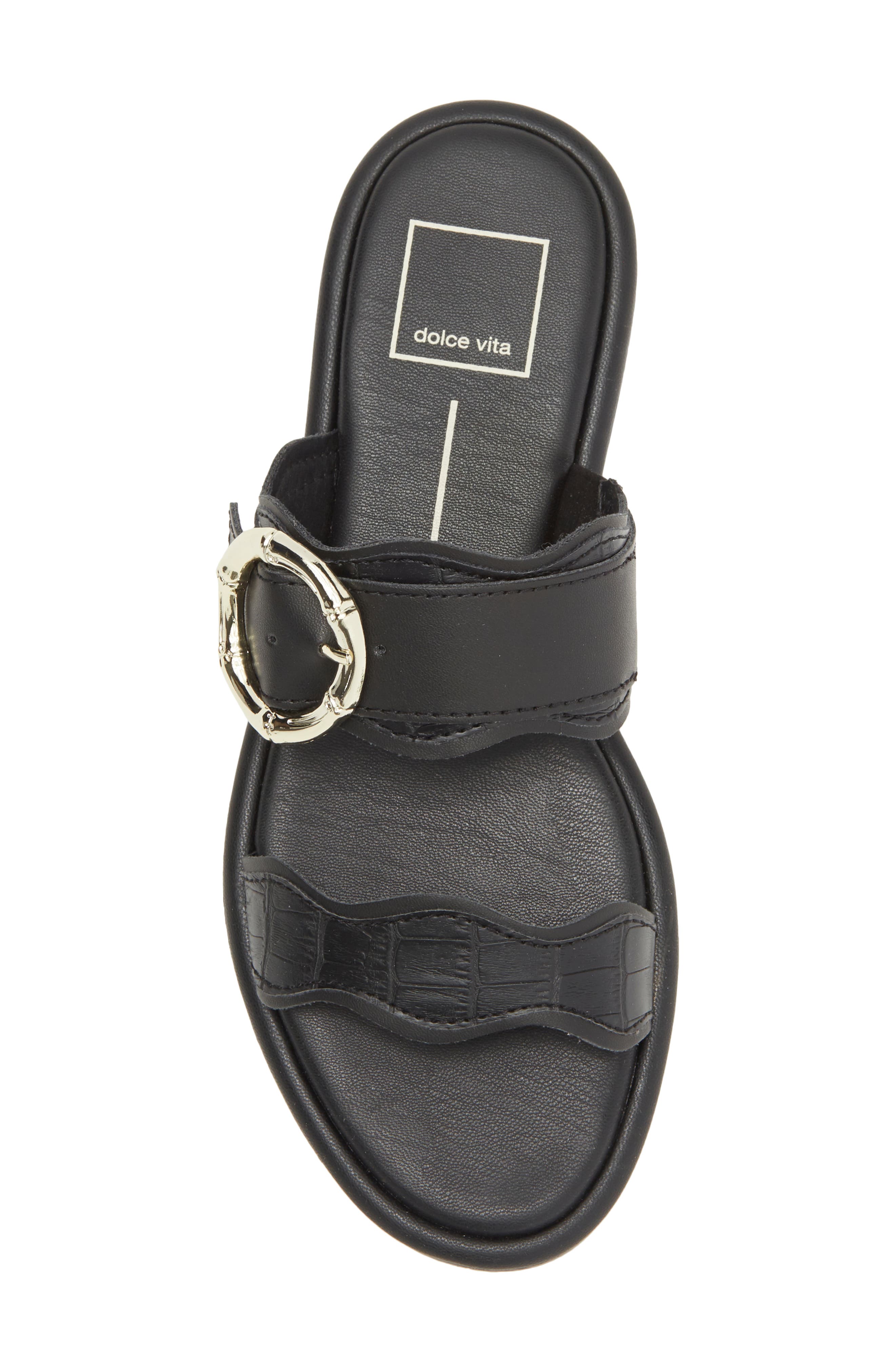 Dolce Vita Aperol Scalloped Slide Sandal, Alternate, color, 