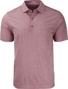 Cutter & Buck Forge Heather Stripe Recycled Blend Polo