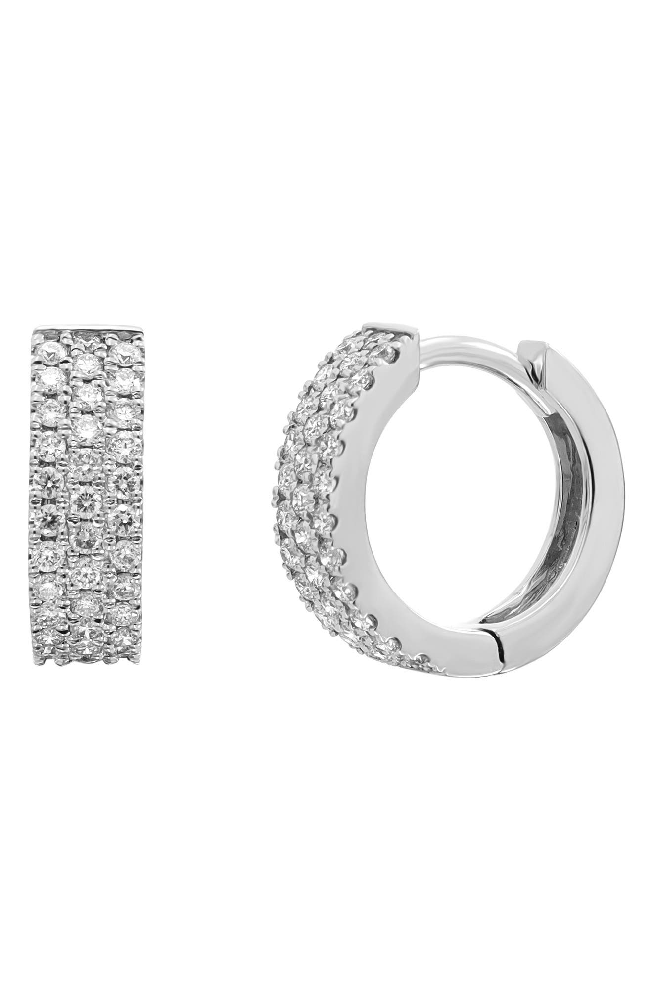 Bony Levy Diamond Hoop Earrings