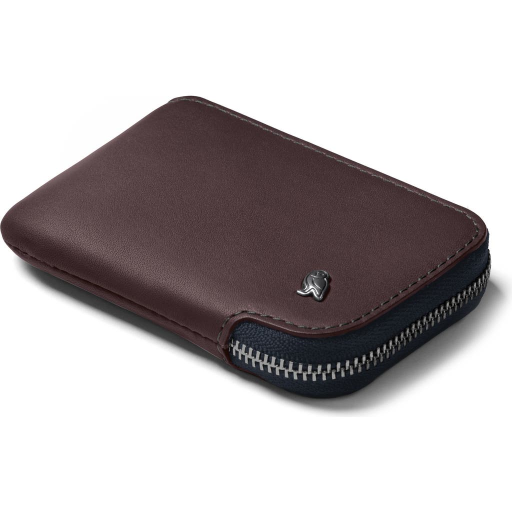 Bellroy Leather Card Pocket In Deepplum