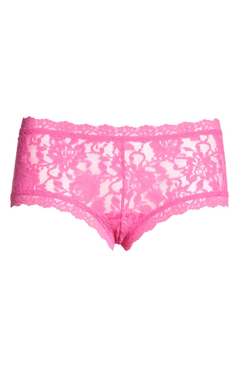Hanky Panky Signature Lace Boyshorts, Alternate, color, Dragon Fruit Pink