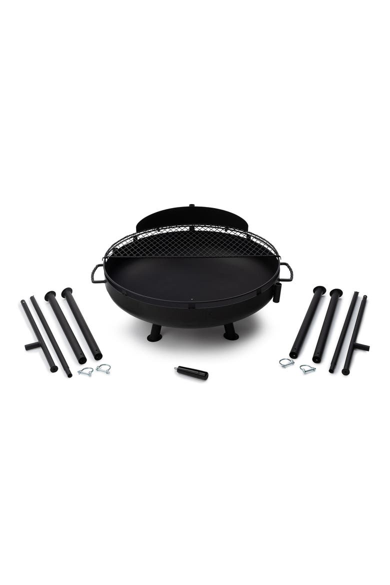 30-Inch Cowboy Fire Pit, Alternate, color, MATTE BLACK