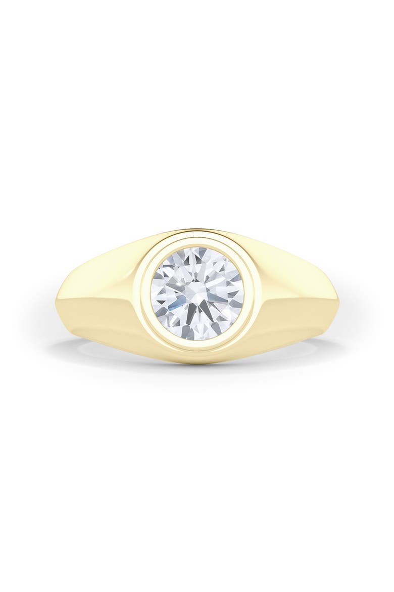 Men's Round Brilliant Lab Created Diamond Ring, Alternate, color, 18K YELLOW GOLD 2.5 CTW