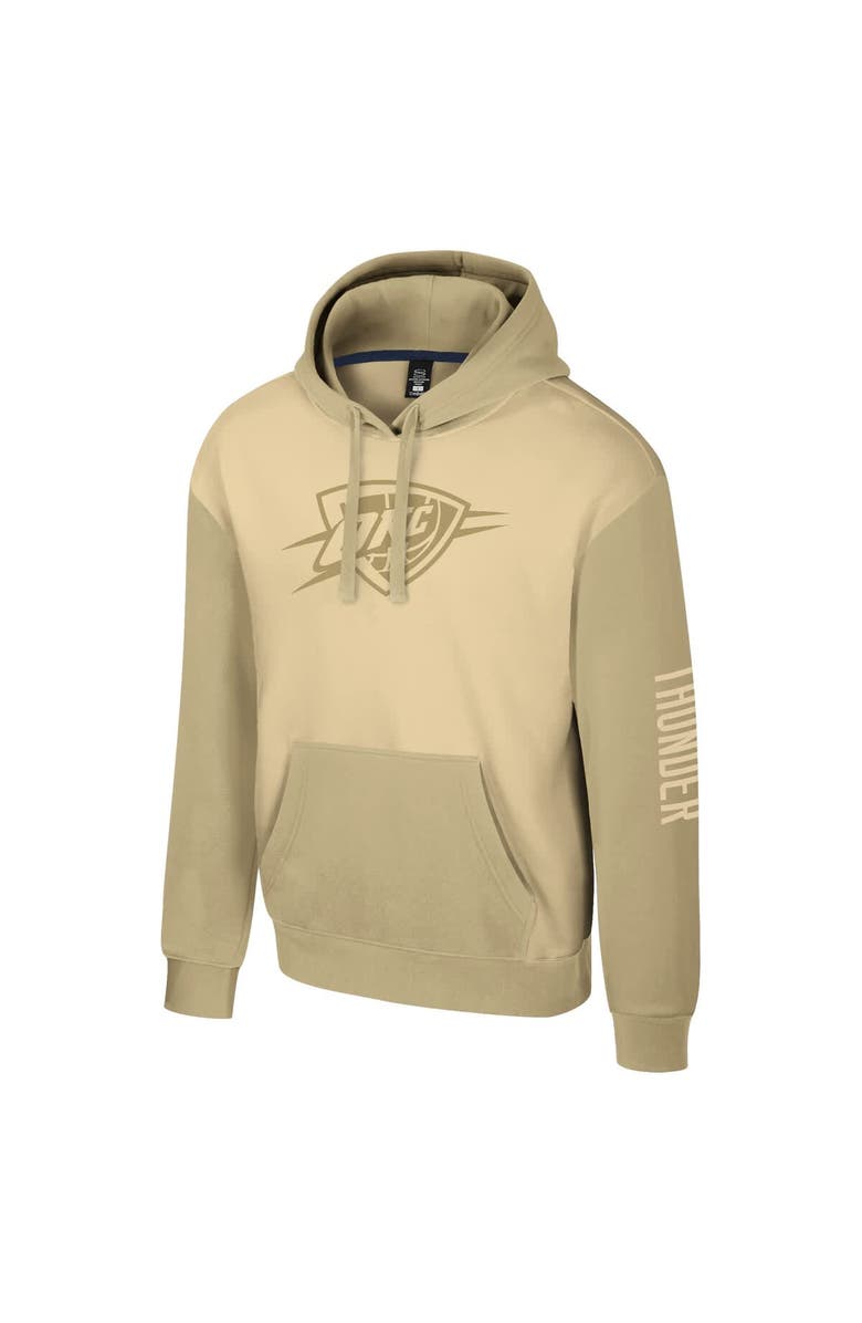 Stadium Essentials Unisex Stadium Essentials Khaki Oklahoma City Thunder Rafters Burst Hoodie, Alternate, color, Khaki