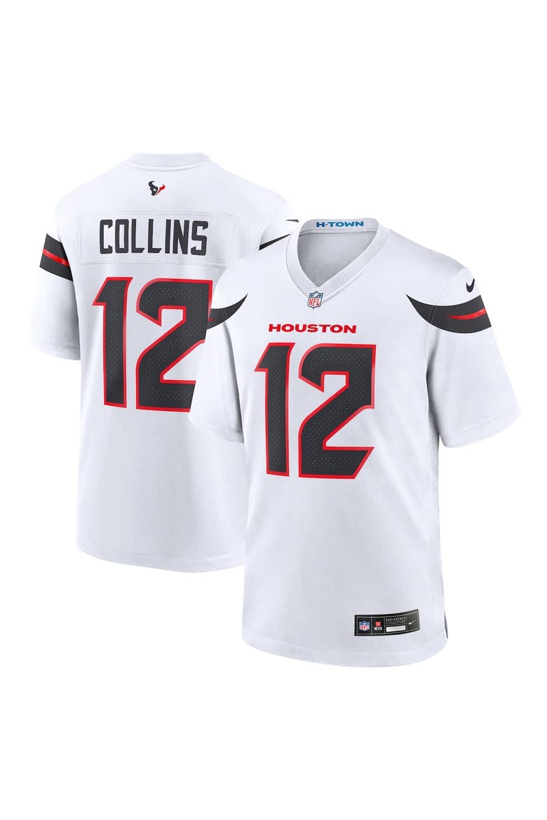 Men's Nike Nico Collins  White Houston Texans Game Jersey, Alternate, color, White