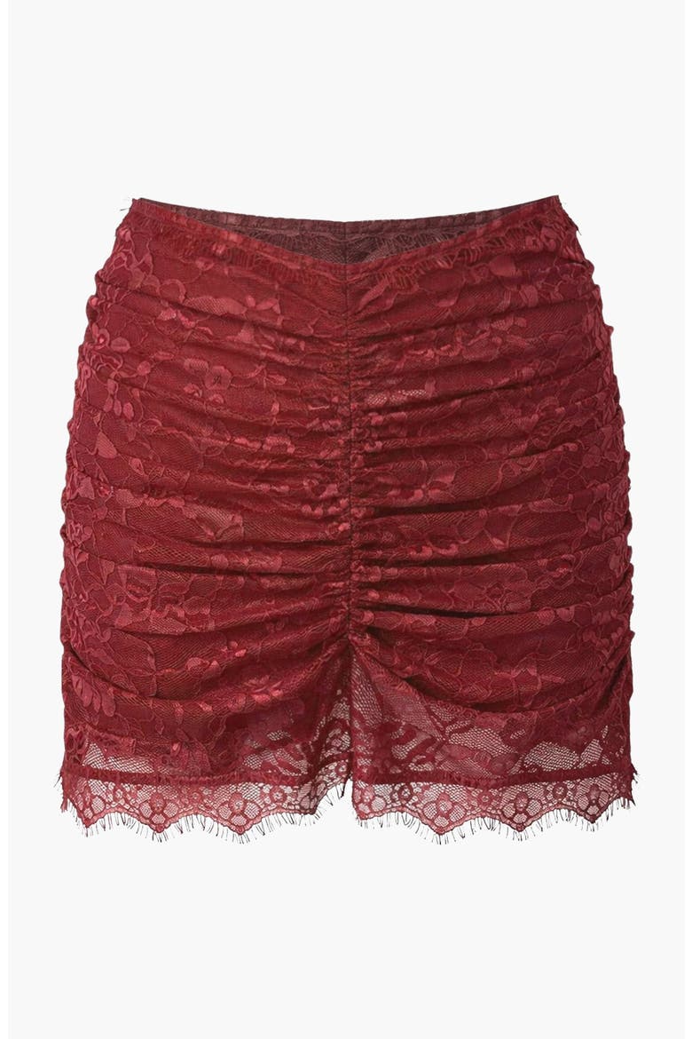 Selah Mini Skirt, Alternate, color, Red