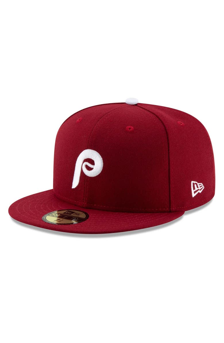 New Era Men's New Era  Red Philadelphia Phillies 2025 MLB Postseason Side Patch 59FIFTY Fitted Hat, Alternate, color, 