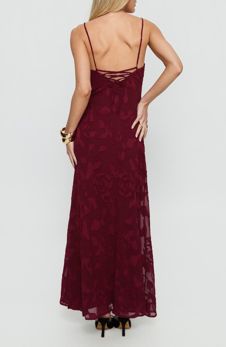 Princess Polly Leading Lady Floral Jacquard Gown, Alternate, color, 