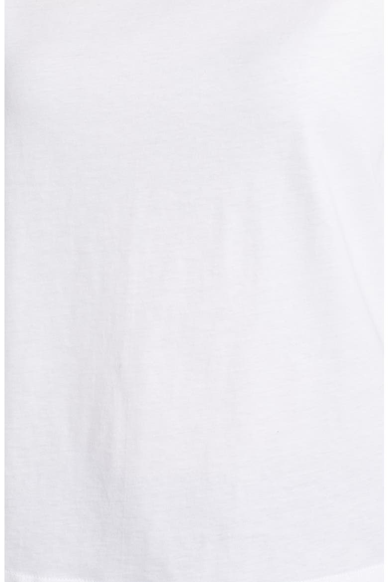 Boat Neck Cotton Top, Alternate, color, WHITE
