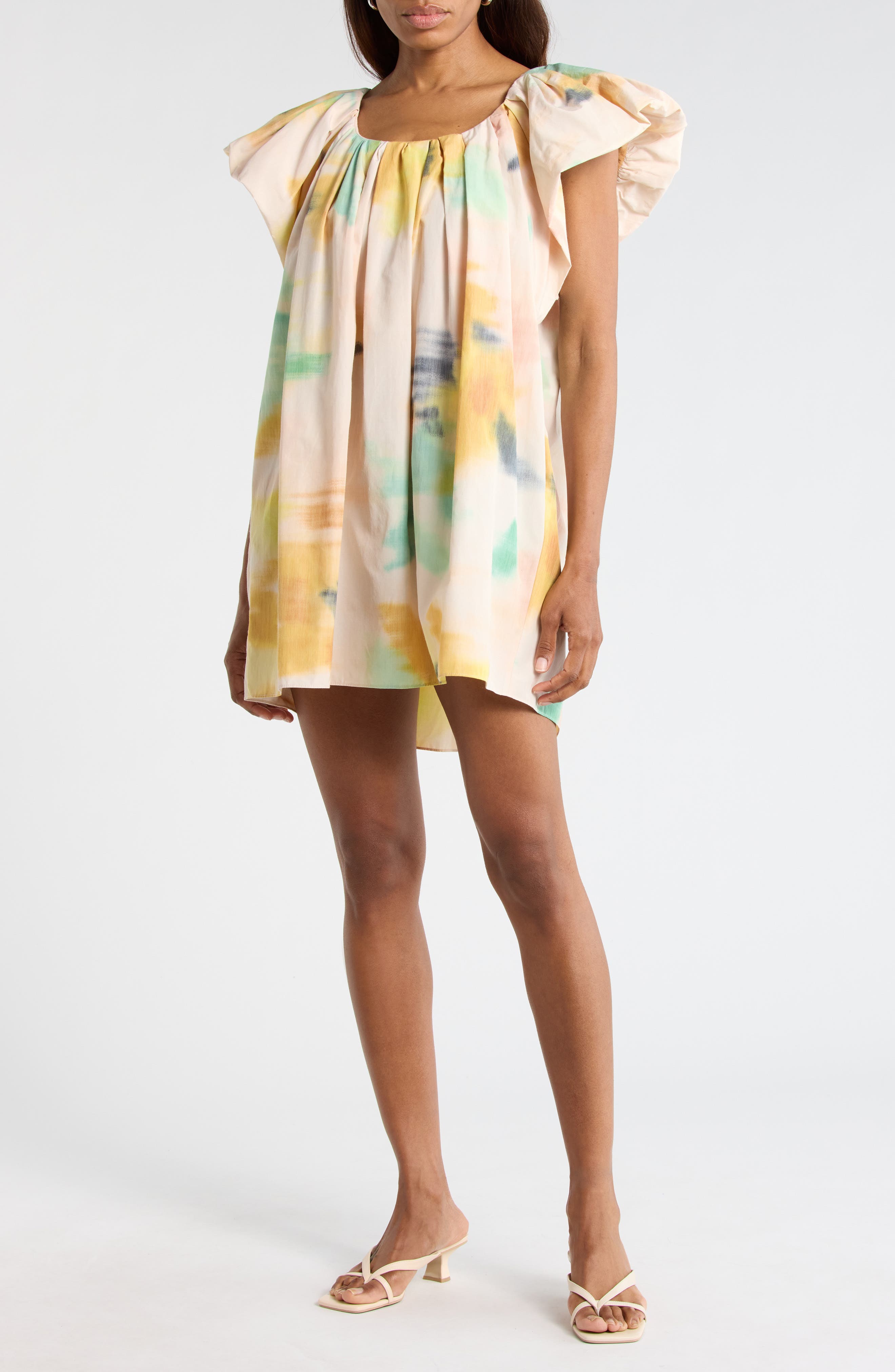 A.L.C. Abi Flutter Sleeve Minidress