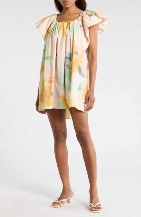 A.L.C. Abi Flutter Sleeve Minidress