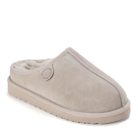Fireside Greta Genuine Shearling Clog Slipper