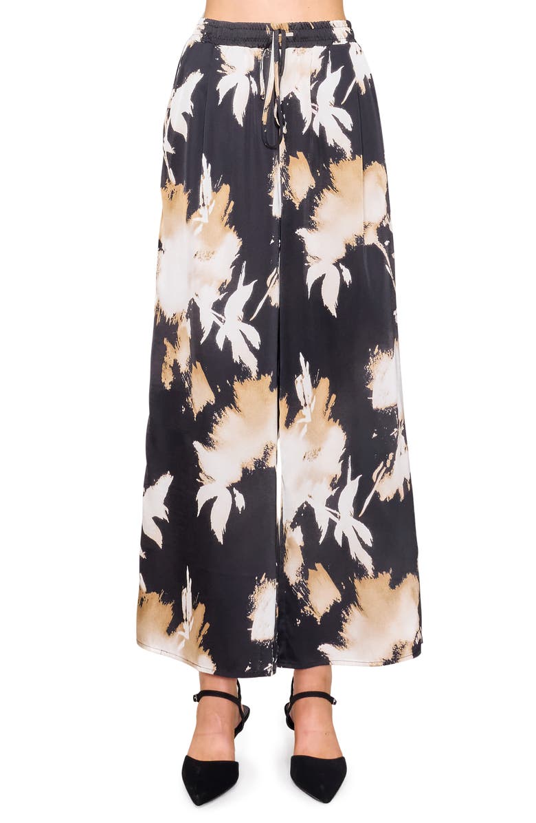 MELLODAY Satin Wide Leg Pants, Main, color, 