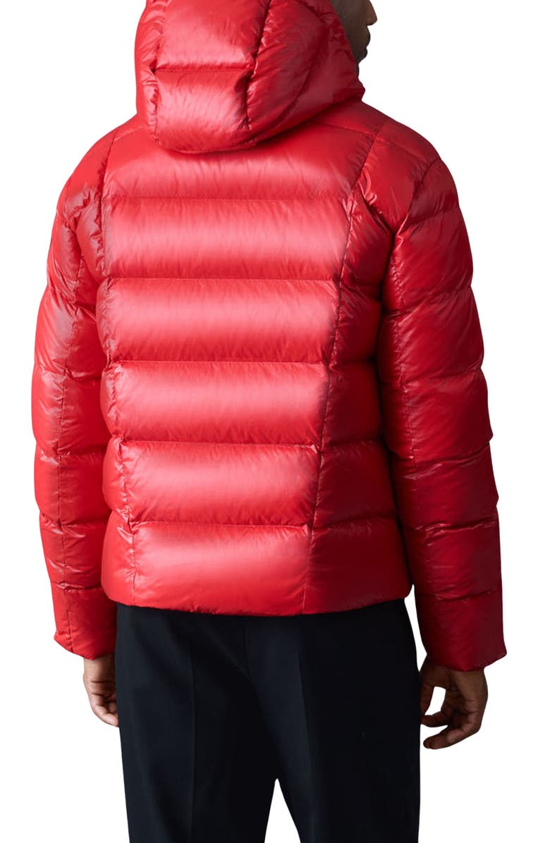 Mackage Victor Water Resistant Recycled Down Puffer Jacket, Alternate, color, Dark Red