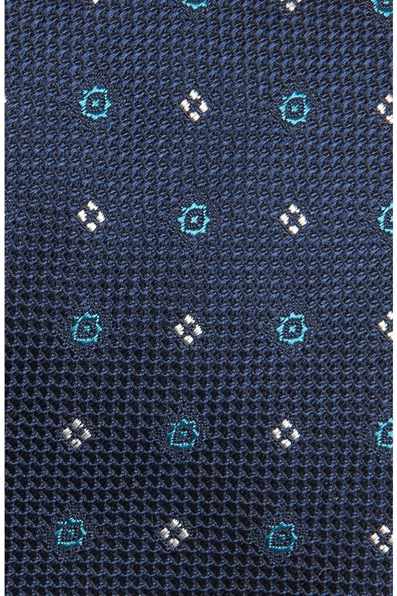 Silk Tie, Alternate, color, MIDNIGHT BLUE/ TURQUOISE