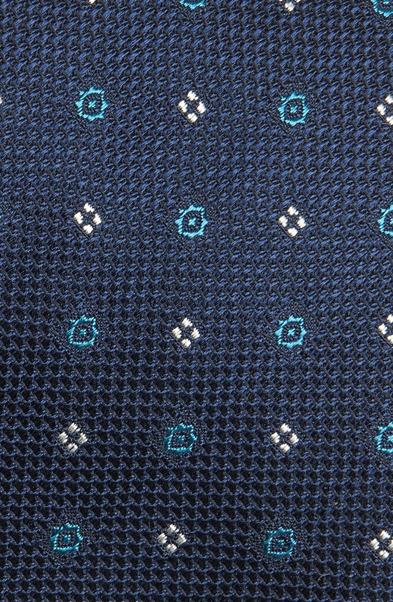 Brioni Silk Tie, Alternate, color, Midnight Blue/ Turquoise