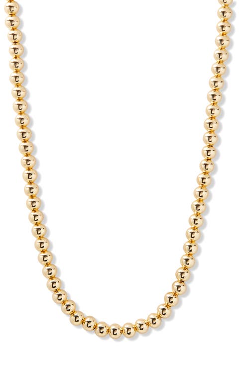 Makenna Beaded Ball Chain Necklace