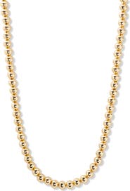 Brook and York Makenna Beaded Ball Chain Necklace