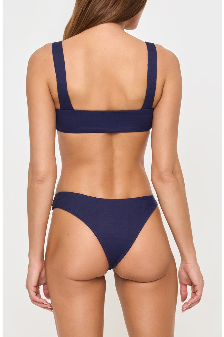 Willow Pucker Textured Bikini Top, Alternate, color, MIDNIGHT BLUE