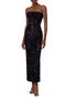 Leslie Sequin Strapless Gown