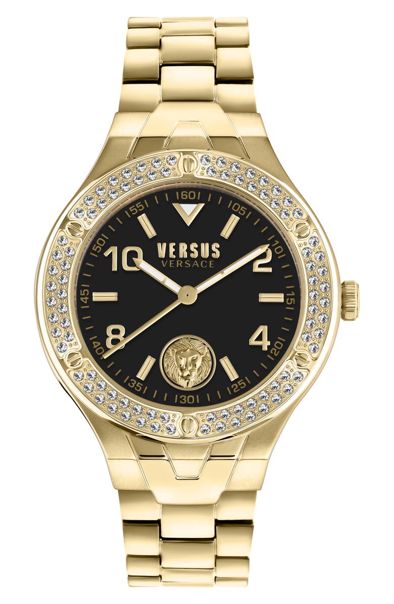 VERSUS Versace Vittoria Crystal Bracelet Watch, 38mm, Main, color, 