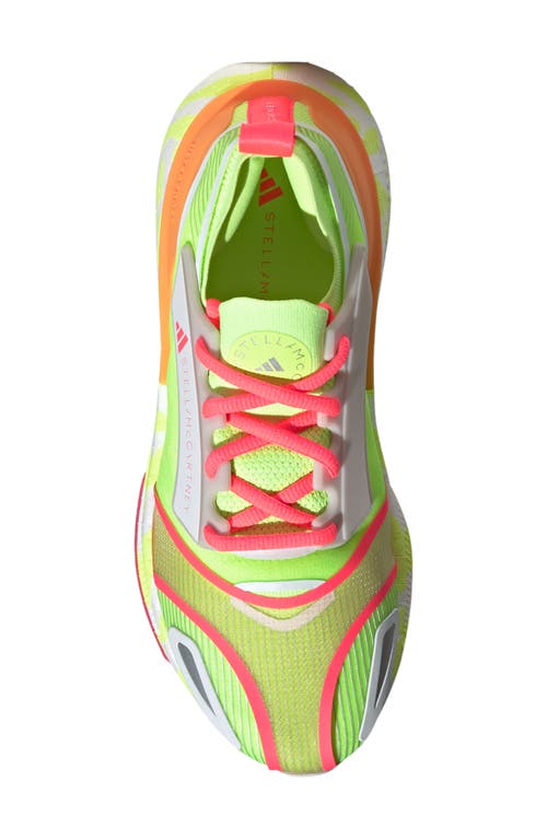 Adidas By Stella Mccartney Ultraboost 23 Running Shoe In Signal Green/orange/turbo
